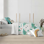 Nordic set 100% cotton World Map Blue