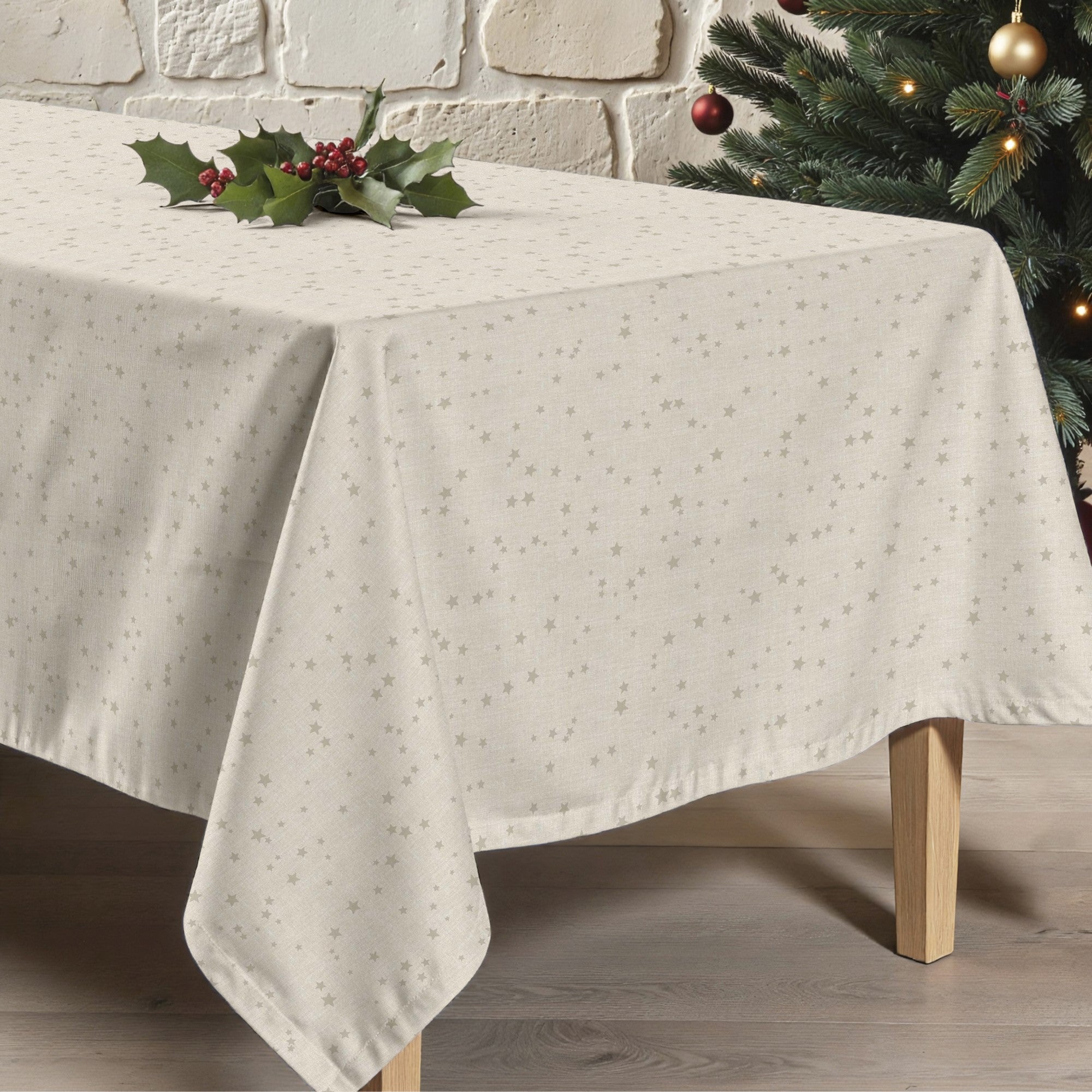 Merry Christmas stain-resistant tablecloth 23-100