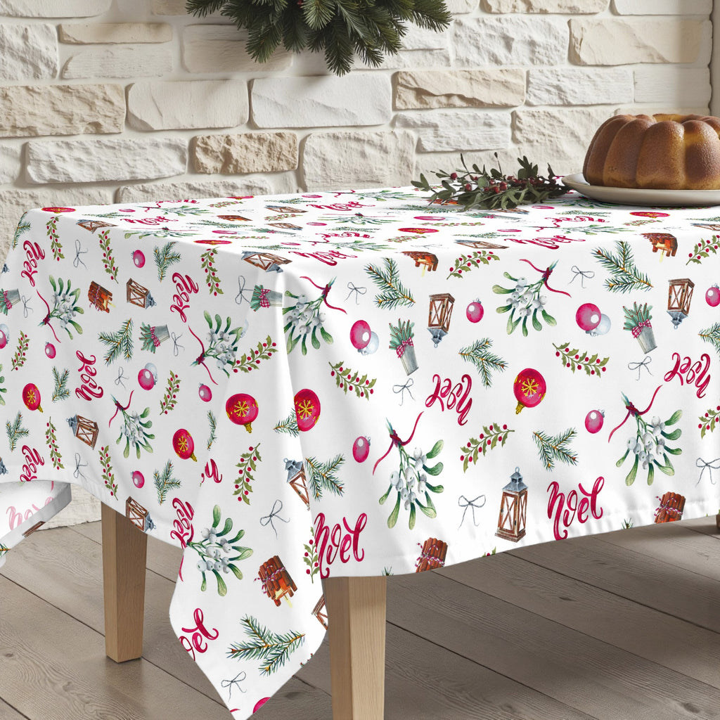 Merry Christmas 11 stain-resistant tablecloth