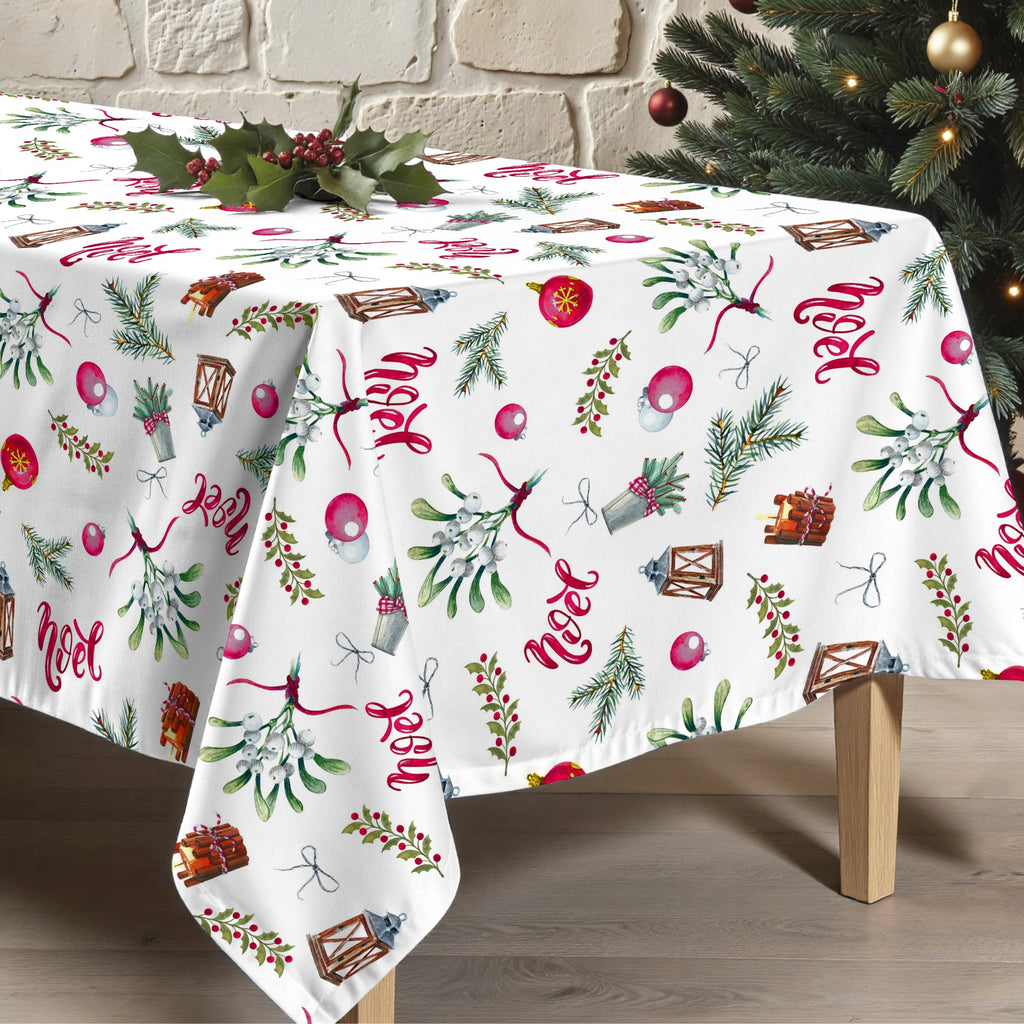 Merry Christmas 11 stain-resistant tablecloth