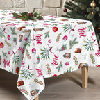 Merry Christmas 11 stain-resistant tablecloth