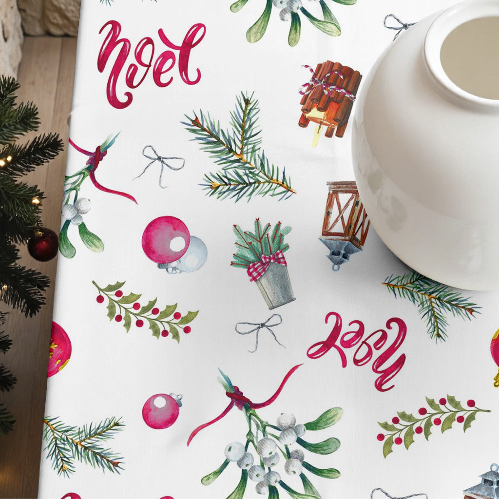 Merry Christmas 11 stain-resistant tablecloth
