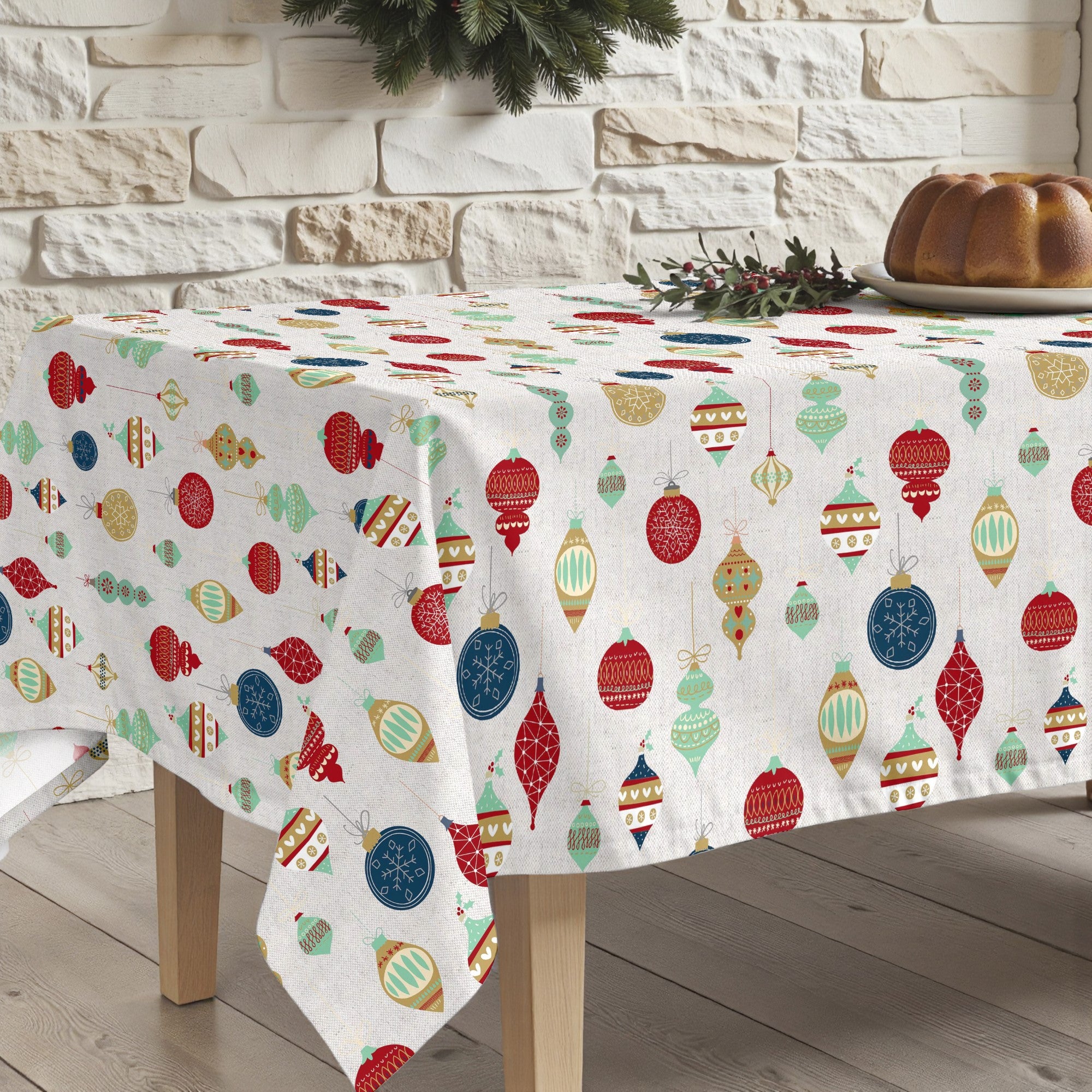 Merry Christmas 13 stain-resistant tablecloth
