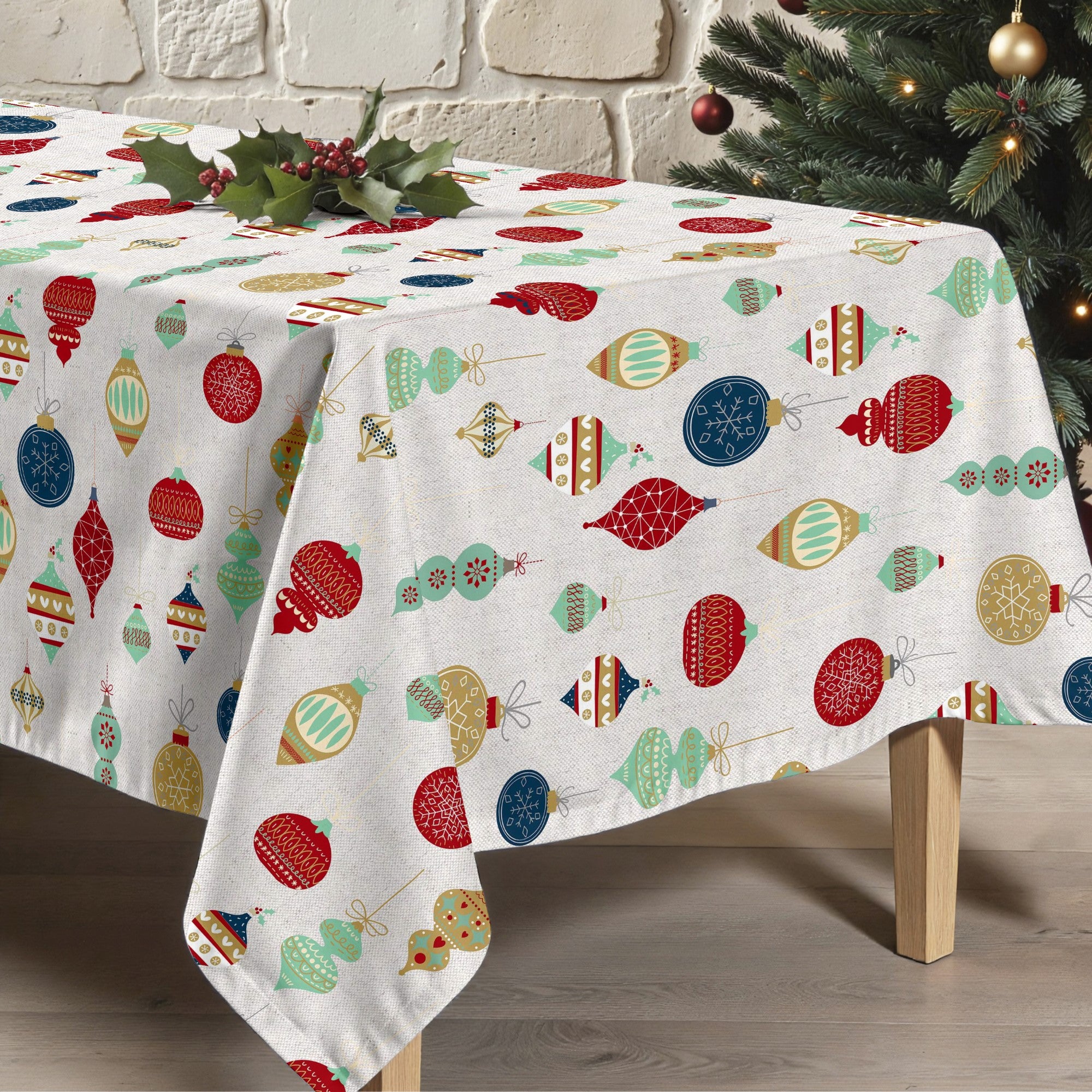 Merry Christmas 13 stain-resistant tablecloth