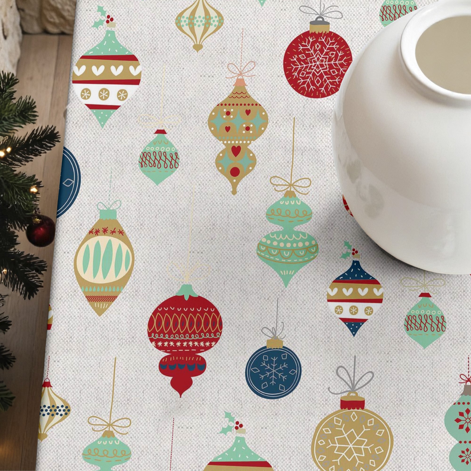 Merry Christmas 13 stain-resistant tablecloth