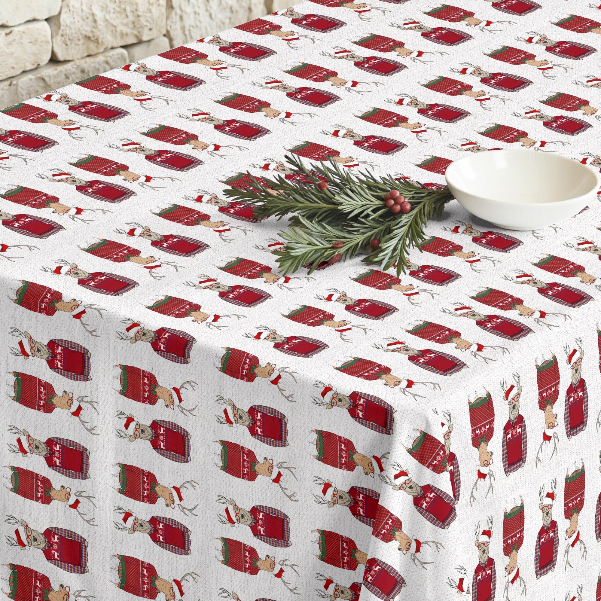 Merry Christmas 15 stain-resistant tablecloth