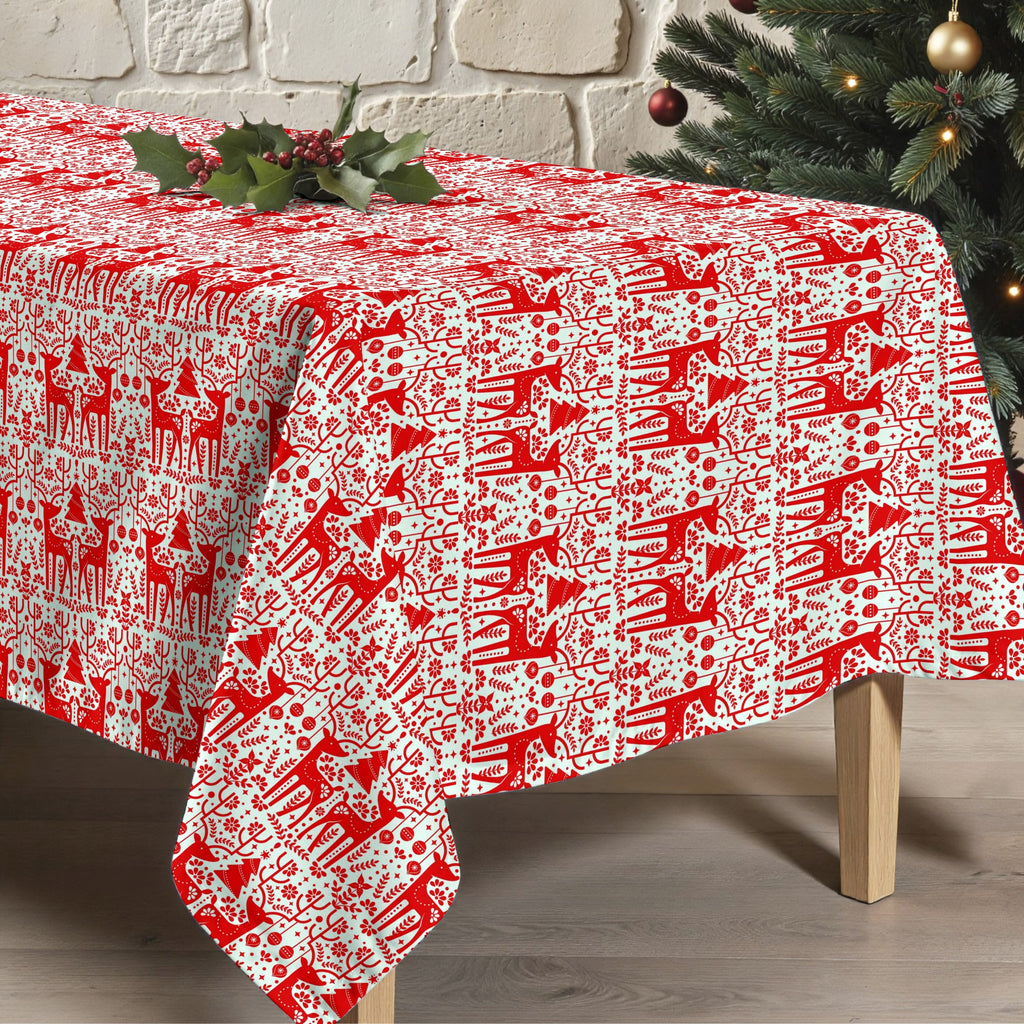 Merry Christmas 21 stain-resistant tablecloth