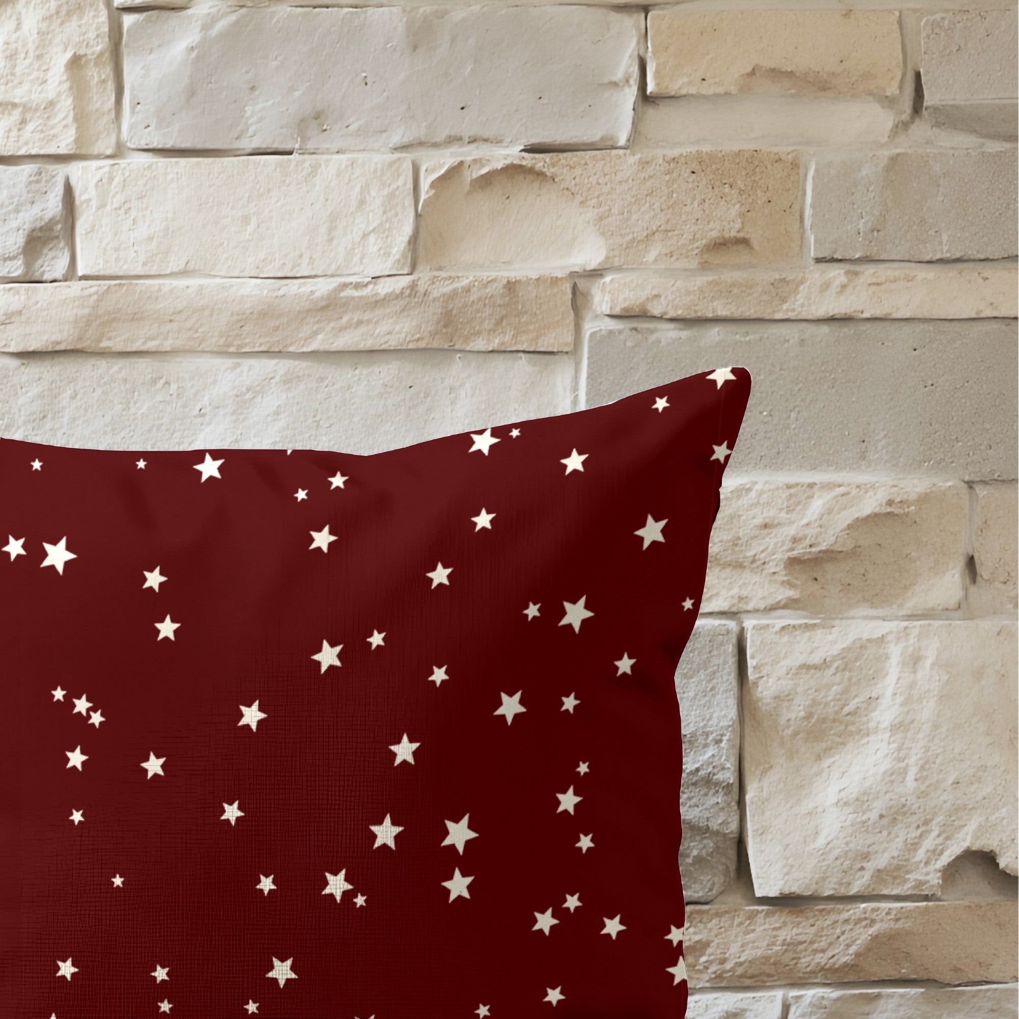 Funda de cojín 100% algodón Merry Christmas 23 negativo 50x50 cm