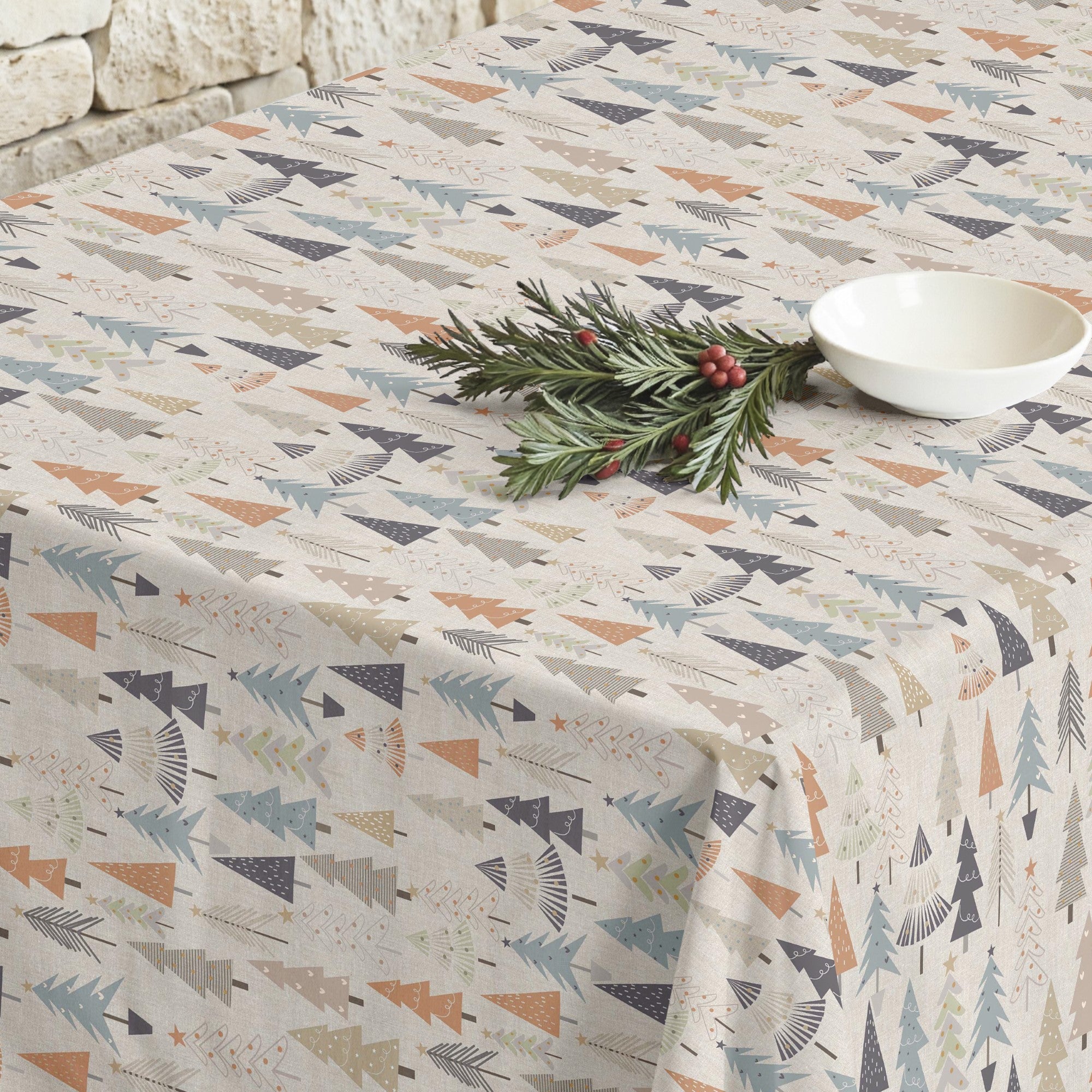 Merry Christmas stain-resistant tablecloth 31-101