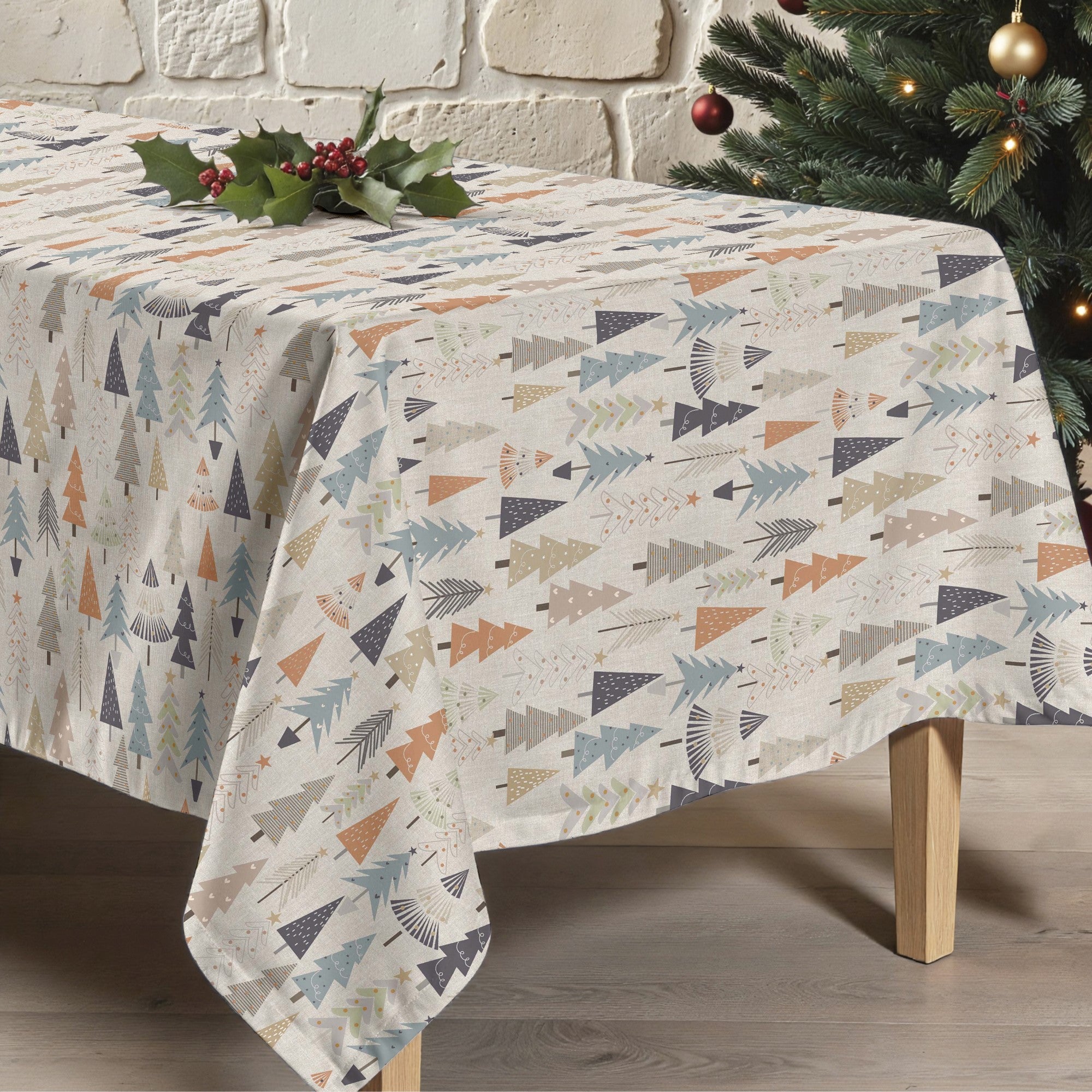 Merry Christmas stain-resistant tablecloth 31-101