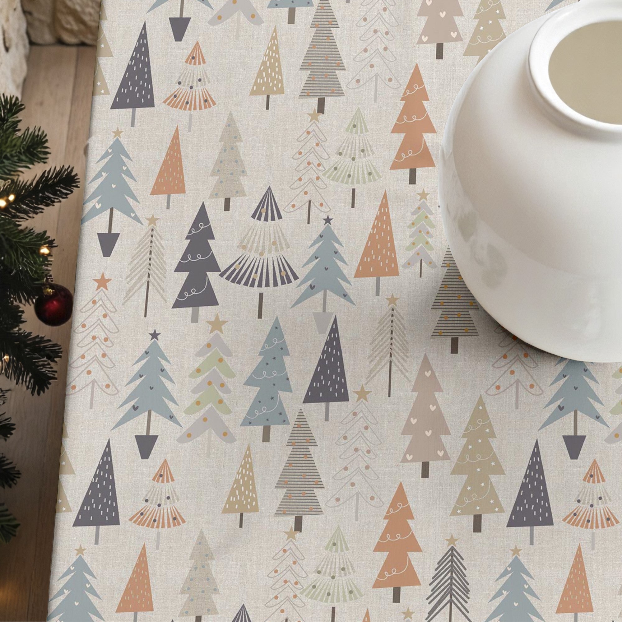 Merry Christmas stain-resistant tablecloth 31-101