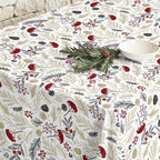 Merry Christmas stain-resistant tablecloth 34