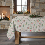 Merry Christmas stain-resistant tablecloth 35