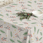 Merry Christmas stain-resistant tablecloth 35