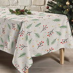 Merry Christmas stain-resistant tablecloth 35