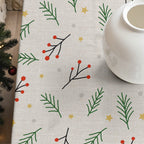 Merry Christmas stain-resistant tablecloth 35