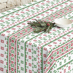 Merry Christmas stain-resistant tablecloth 3