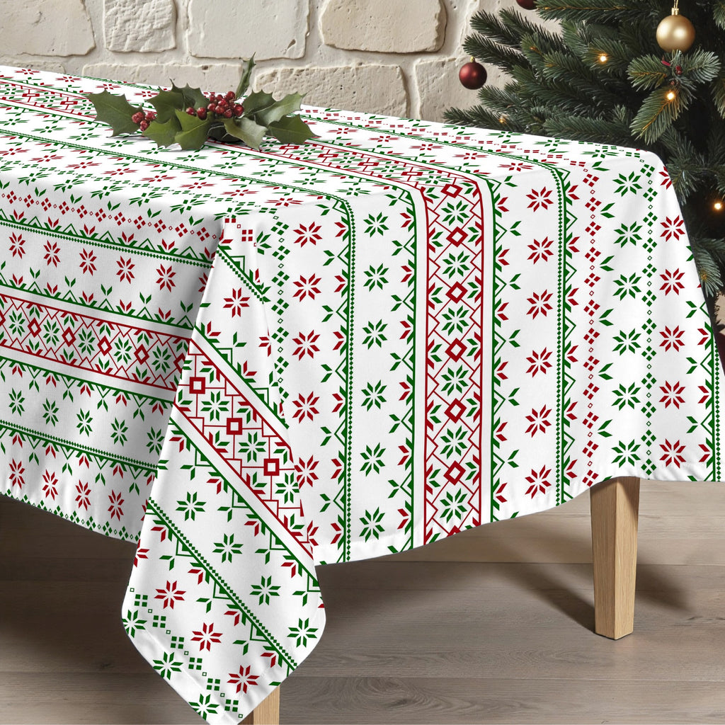 Merry Christmas stain-resistant tablecloth 3