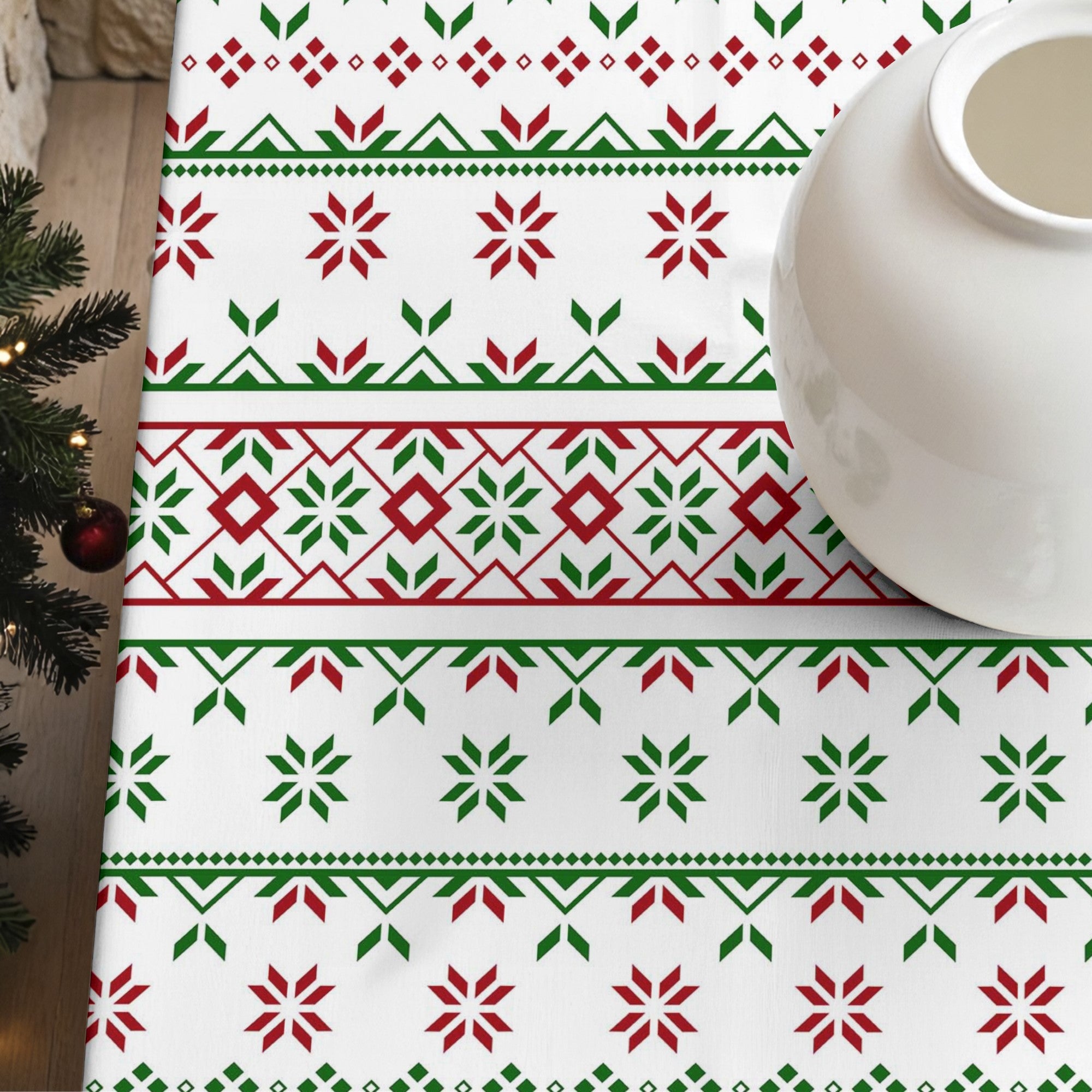 Merry Christmas stain-resistant tablecloth 3