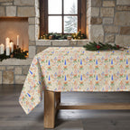 Merry Christmas stain-resistant tablecloth 41