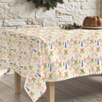 Merry Christmas stain-resistant tablecloth 41