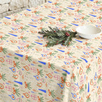 Merry Christmas stain-resistant tablecloth 41