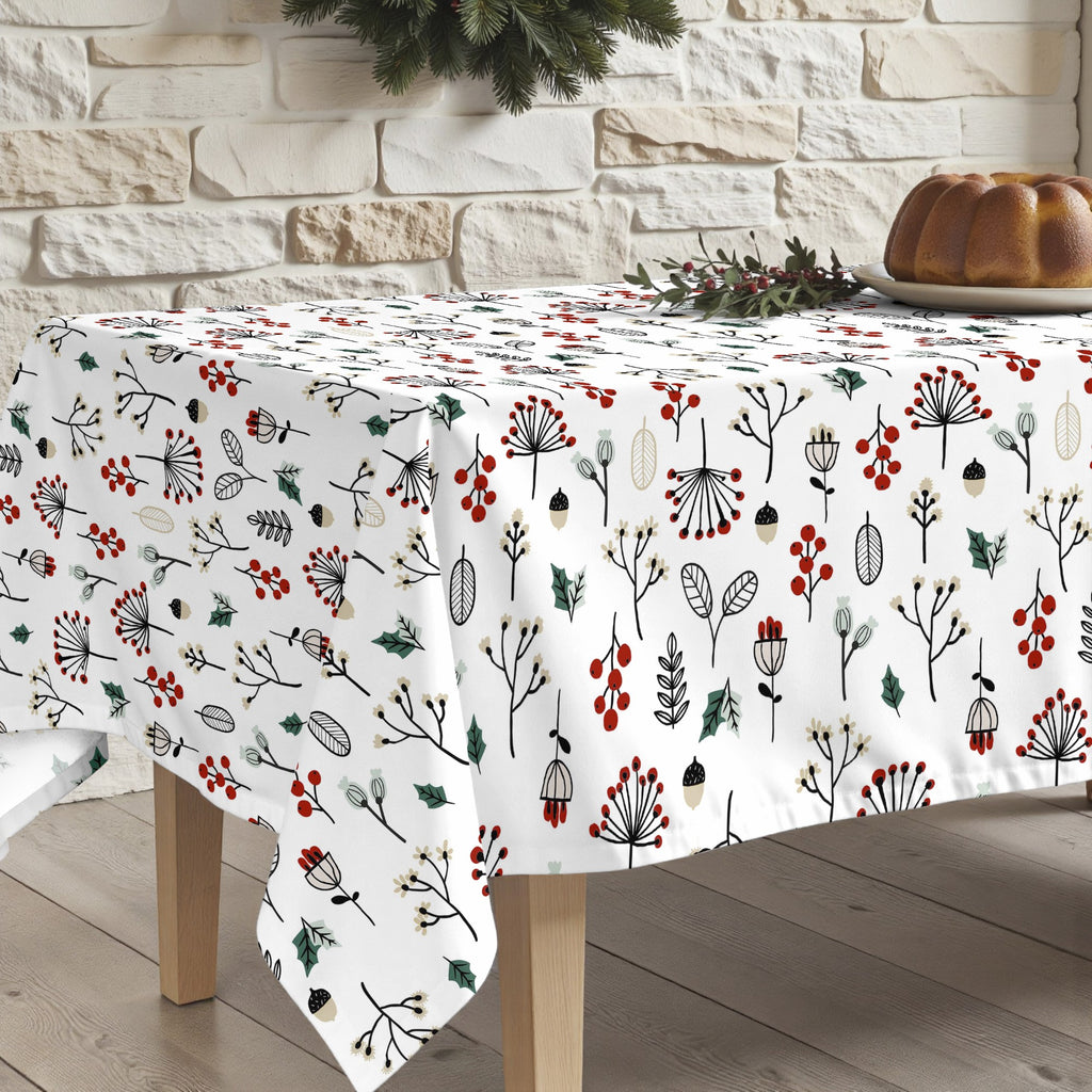 Merry Christmas stain-resistant tablecloth 44