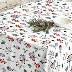 Merry Christmas stain-resistant tablecloth 44