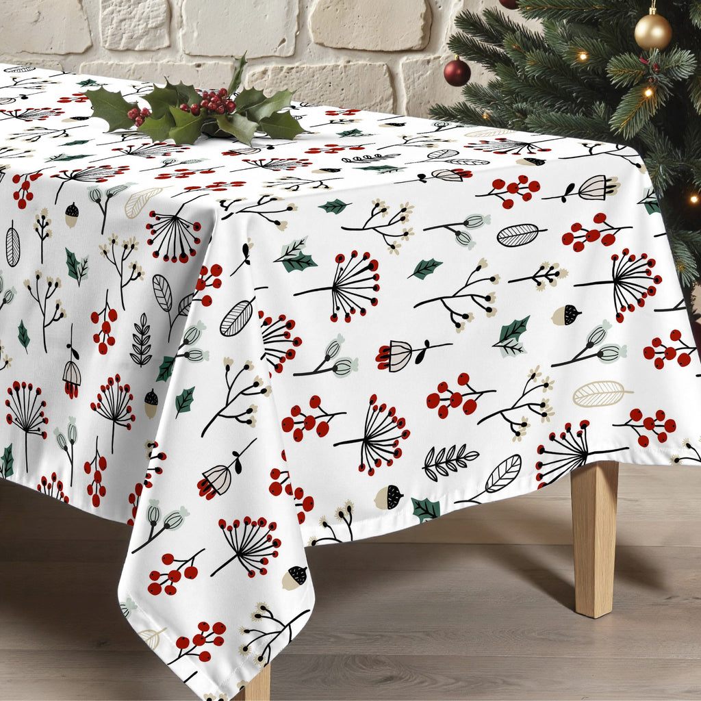 Merry Christmas stain-resistant tablecloth 44