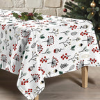Merry Christmas stain-resistant tablecloth 44