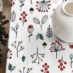 Merry Christmas stain-resistant tablecloth 44
