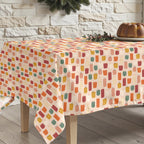 Merry Christmas stain-resistant tablecloth 52