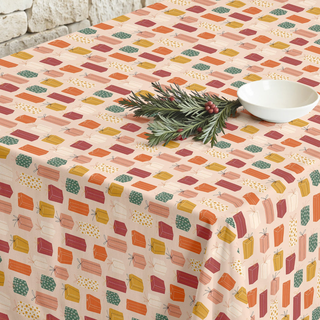 Merry Christmas stain-resistant tablecloth 52