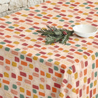 Merry Christmas stain-resistant tablecloth 52