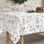 Merry Christmas stain-resistant tablecloth 55