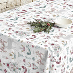 Merry Christmas stain-resistant tablecloth 55