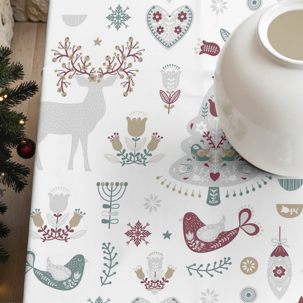 Merry Christmas stain-resistant tablecloth 55