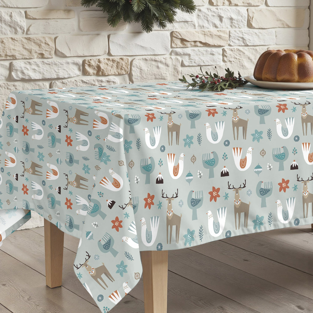 Merry Christmas stain-resistant tablecloth 56