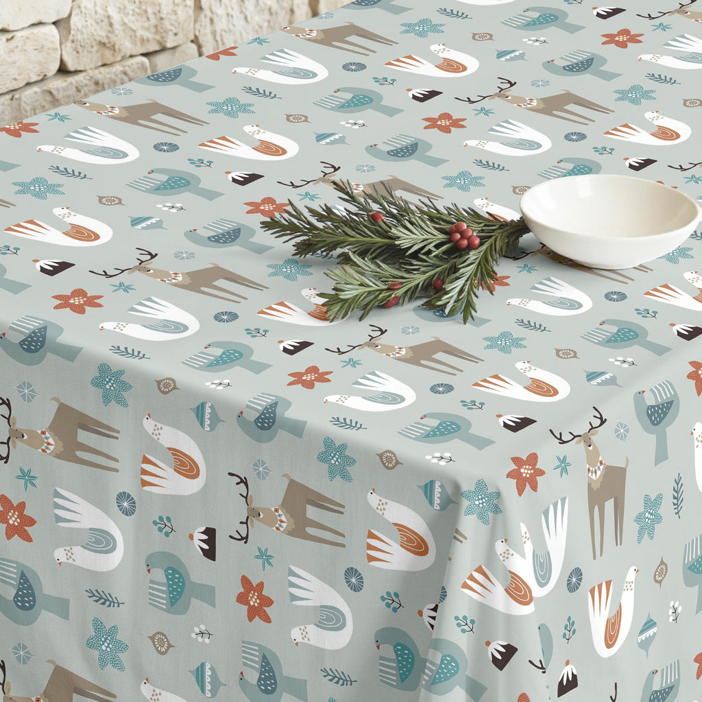 Merry Christmas stain-resistant tablecloth 56