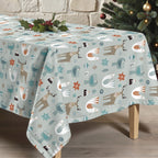 Merry Christmas stain-resistant tablecloth 56