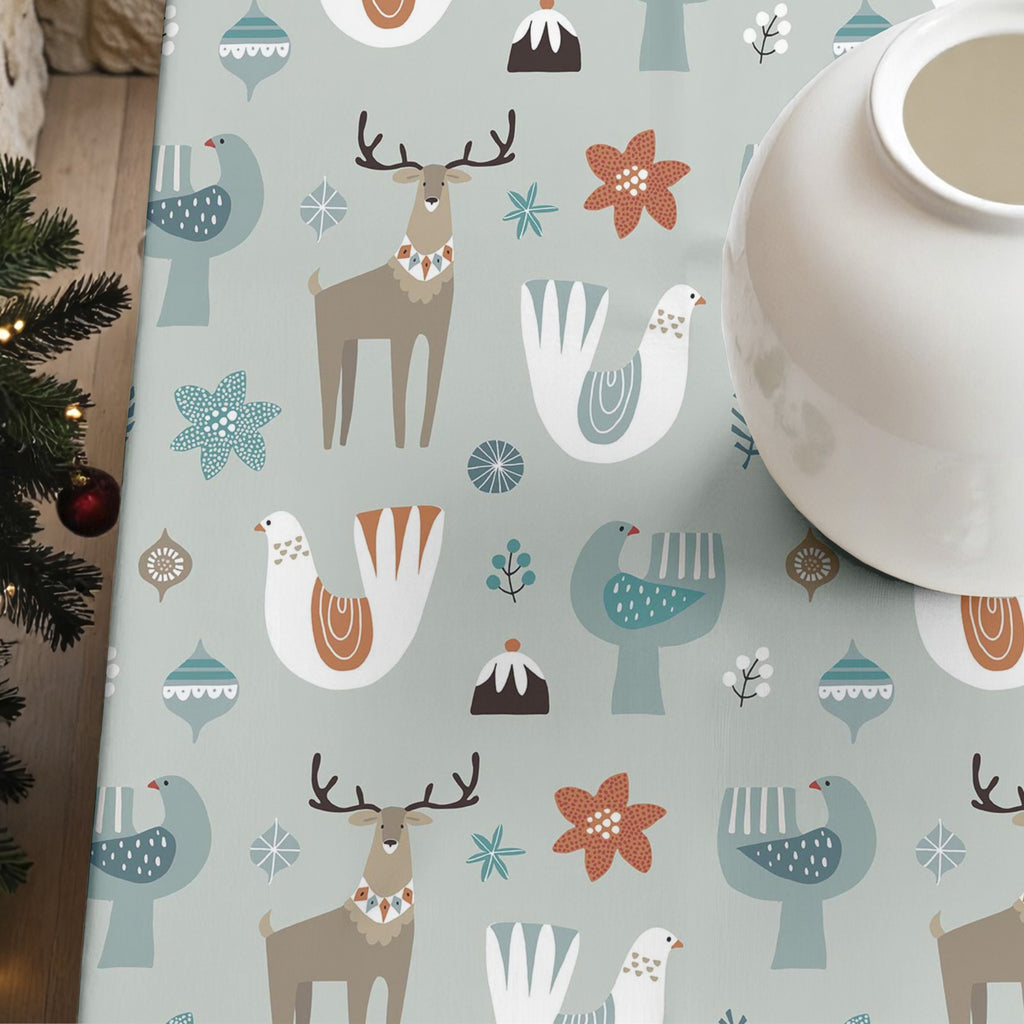 Merry Christmas stain-resistant tablecloth 56