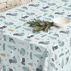 Merry Christmas stain-resistant tablecloth 57