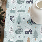 Merry Christmas stain-resistant tablecloth 57