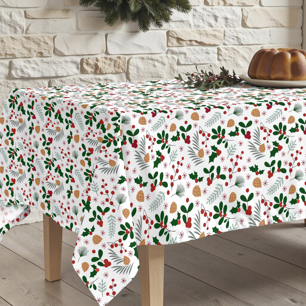 Merry Christmas stain-resistant tablecloth 59