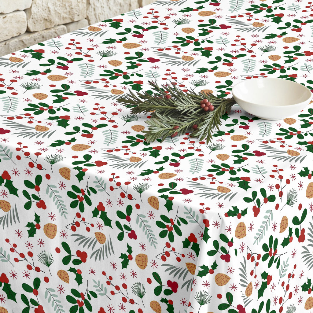 Merry Christmas stain-resistant tablecloth 59