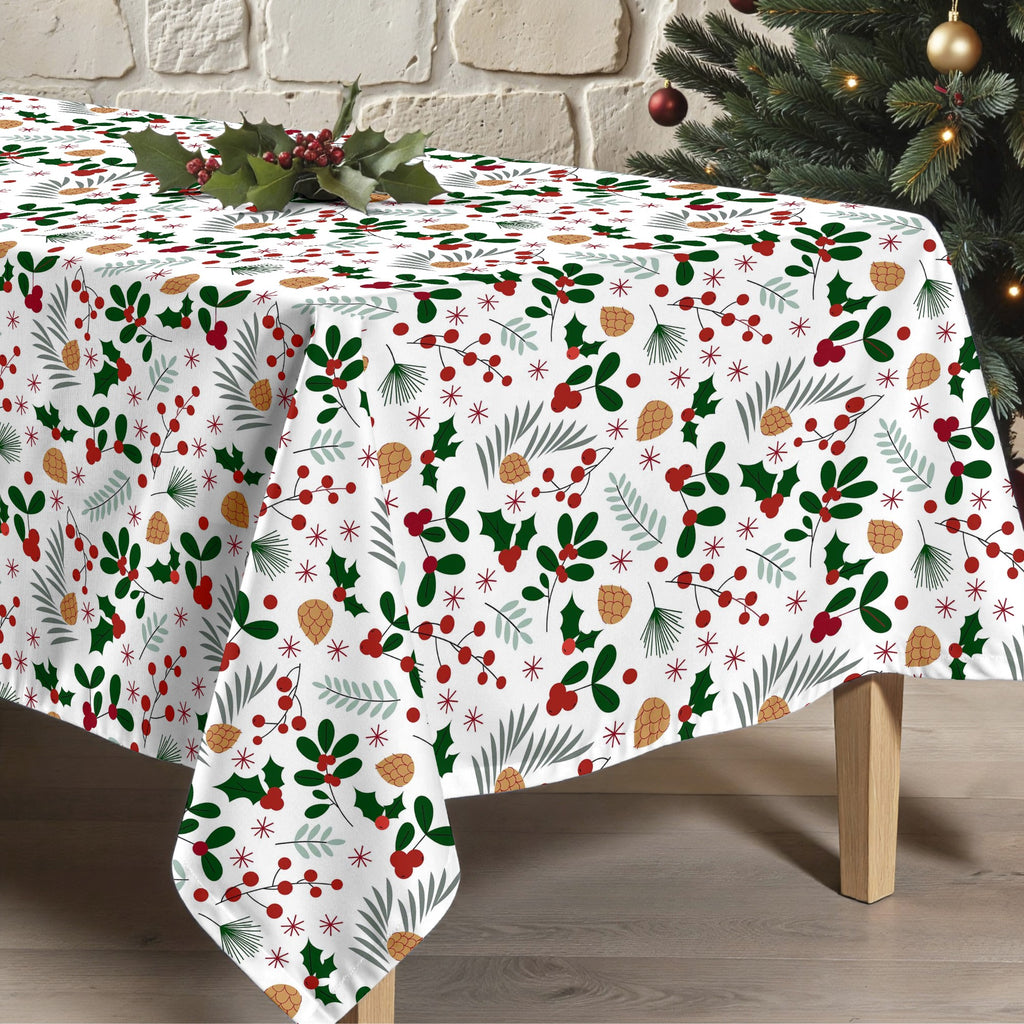 Merry Christmas stain-resistant tablecloth 59