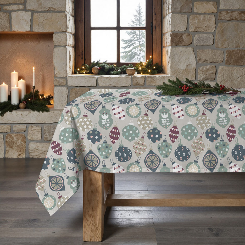 Merry Christmas 60 stain-resistant tablecloth