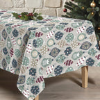 Merry Christmas 60 stain-resistant tablecloth