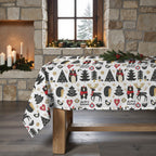 Merry Christmas stain-resistant tablecloth 61