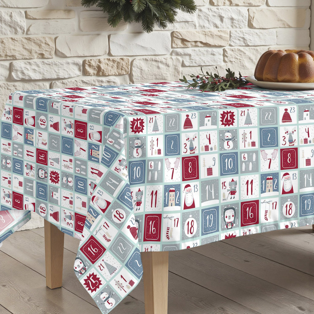 Merry Christmas stain-resistant tablecloth 62
